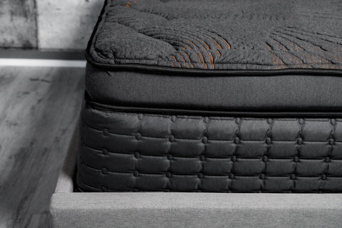 Closeup image of Chartwell mattress in Black - Sleep Nation Oakville Closeup image of Chartwell mattress in Black - Sleep Nation Oakville