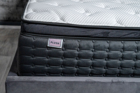 closeup view image of white Spinal Comfort(Dual) Plush Gel Memory Foam Mattresses-Sleep Nation closeup view image of white Spinal Comfort(Dual) Plush Gel Memory Foam Mattresses-Sleep Nation