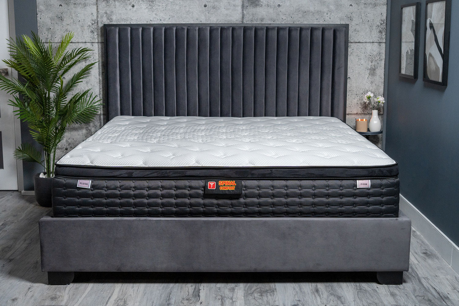 image of white Spinal Comfort(Dual) Plush Gel Memory Foam Mattresses-Sleep Nation image of white Spinal Comfort(Dual) Plush Gel Memory Foam Mattresses-Sleep Nation