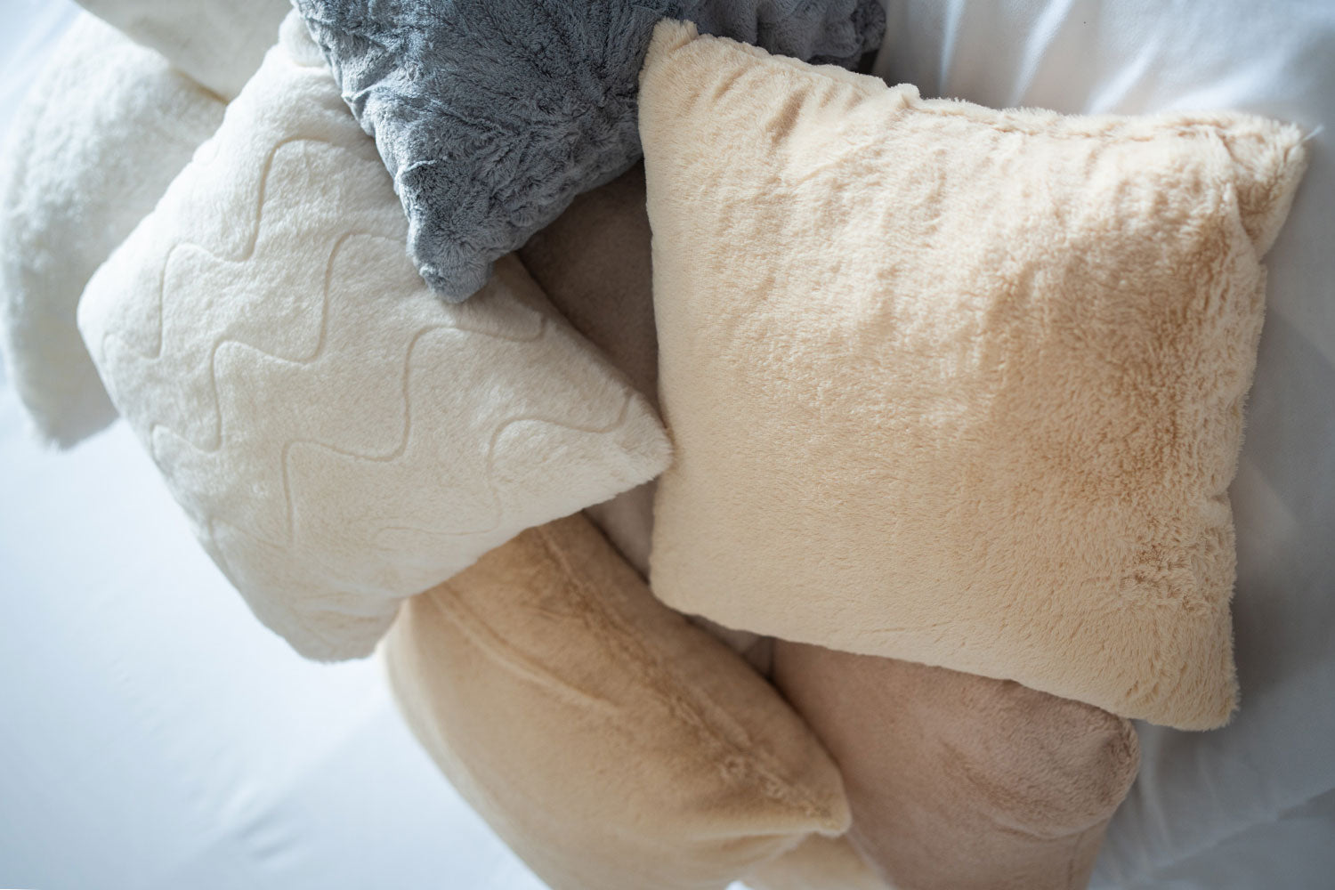 Image of Throw Pillows in Light colors-Sleep Nation in Oakville. Image of Throw Pillows in Light colors-Sleep Nation in Oakville.