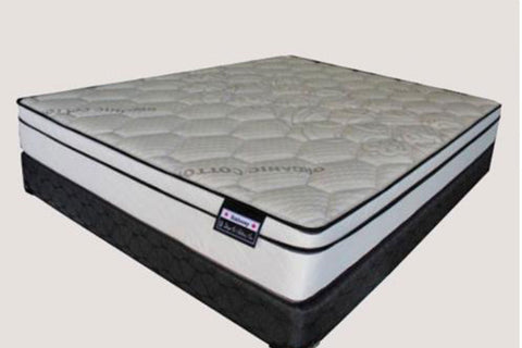 Image of Embassy Line Organic Double Jersey Stretchable Cotton Mattress - 8" High Density Medium Firm Bio Foam from Mattress store in Oakville - Sleep Nation Image of Embassy Line Organic Double Jersey Stretchable Cotton Mattress - 8" High Density Medium Firm Bio Foam from Mattress store in Oakville - Sleep Nation