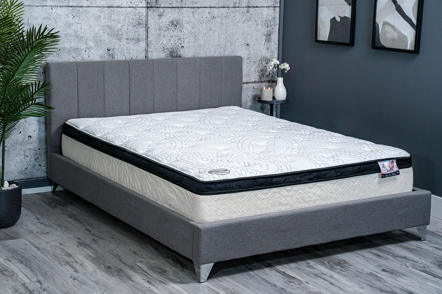image of Victoria Tri Zone Pocket Coil Eurotop Mattress image of Victoria Tri Zone Pocket Coil Eurotop Mattress
